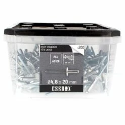SCELL-IT ESSBOX De 200 Rivets TL 4.8X20 Alu/Acier