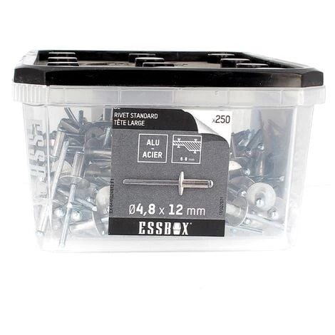 SCELL-IT ESSBOX De 250 Rivets TL 4.8X12 Alu/Acier 3 SCELL-IT ESSBOX De 250 Rivets TL 4.8X12 Alu/Acier