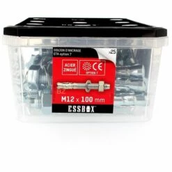 SCELL-IT ESSBOX De 25 Goujons D'Ancrage 12X100 Acier