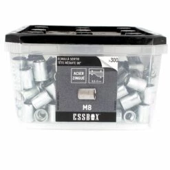 SCELL-IT ESSBOX De 300 Ecrous Aveugles Crantés T.Reduite M8 Acier