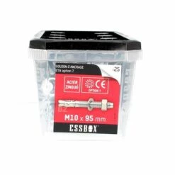 SCELL-IT ESSBOX De 25 Goujons D'Ancrage 10X95 Acier