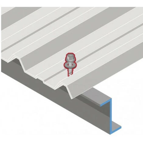 SCELL-IT 100 Vis Pour Bacs Acier D. 6,3 Mm L. 25 Mm ZAMATOP-ZR TH12 Pour Le Zed - RAL 8012 4 SCELL-IT 100 Vis Pour Bacs Acier D. 6,3 Mm L. 25 Mm ZAMATOP-ZR TH12 Pour Le Zed - RAL 8012 – Image 2