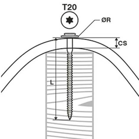 SCELL-IT 100 Vis étanches Pour Tuiles D. 4,5 L. 80 Mm RIDGETOP-W Pour Le Bois 5 SCELL-IT 100 Vis étanches Pour Tuiles D. 4,5 L. 80 Mm RIDGETOP-W Pour Le Bois – Image 3