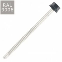 SCELL-IT 100 Vis Pour Bacs Acier D. 6,3 Mm L. 75 Mm ZAMATOP-Z TH12 Pour Le Zed - RAL 9006