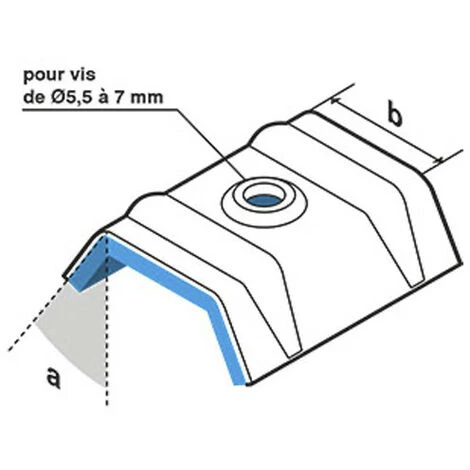 SCELL-IT 100 Cavaliers étanches Pour Vis Bacs Acier Type E2 TRAPEZO TYPE E - RAL 7016 5 SCELL-IT 100 Cavaliers étanches Pour Vis Bacs Acier Type E2 TRAPEZO TYPE E - RAL 7016 – Image 3
