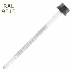 SCELL-IT 100 Vis Pour Bacs Acier D. 6 Mm L. 120 Mm ZAMATOP-P TH12 Pour L'IPN - RAL 9010