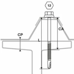 SCELL-IT 100 Vis Pour Bacs Acier D. 6 Mm L. 120 Mm ZAMATOP-P TH12 Pour L'IPN - RAL 9010 9 SCELL-IT 100 Vis Pour Bacs Acier D. 6 Mm L. 120 Mm ZAMATOP-P TH12 Pour L'IPN - RAL 9010 -SCELL-IT Soldes Magasin 71538935 3