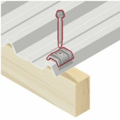 SCELL-IT 100 Vis Pour Bacs Acier D. 6,3 Mm L. 130 Mm ZAMATOP-W TH12 Pour Le Bois - RAL 8012 -SCELL-IT Soldes Magasin 71538937 2
