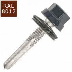 SCELL-IT 100 Vis Pour Bacs Acier D. 5,5 Mm L. 32 Mm ZAMATOP-PR TH12 Pour L'IPN - RAL 8012