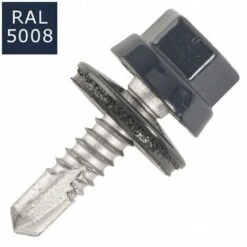 SCELL-IT 100 Vis Pour Bacs Acier D. 6,3 Mm L. 25 Mm ZAMATOP-ZR TH12 Pour Le Zed - RAL 5008