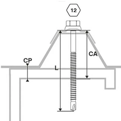SCELL-IT 100 Vis Pour Bacs Acier D. 6,3 Mm L. 125 Mm ZAMATOP-Z TH12 Pour Le Zed - RAL 8012 5 SCELL-IT 100 Vis Pour Bacs Acier D. 6,3 Mm L. 125 Mm ZAMATOP-Z TH12 Pour Le Zed - RAL 8012 – Image 3