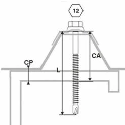 SCELL-IT 100 Vis Pour Bacs Acier D. 6,3 Mm L. 125 Mm ZAMATOP-Z TH12 Pour Le Zed - RAL 9006 9 SCELL-IT 100 Vis Pour Bacs Acier D. 6,3 Mm L. 125 Mm ZAMATOP-Z TH12 Pour Le Zed - RAL 9006 -SCELL-IT Soldes Magasin 71539066 3