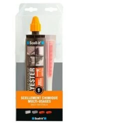 Kit Scellement Chimique Polyvalent 300 Ml Multi-usage - Scell-it - Blanc - Blanc